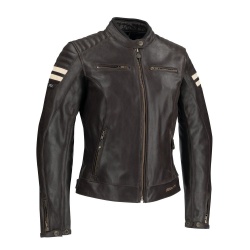 Blouson cuir Segura LADY STRIPE marron/beige