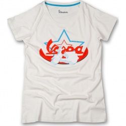 T-shirt femme Vespa Star blanc