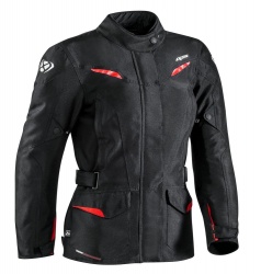 Veste textile femme Ixon SUMMIT 2 LADY noir/rouge