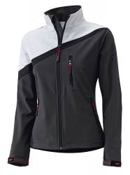 Veste zip femme Held RAY blanc/noir/gris