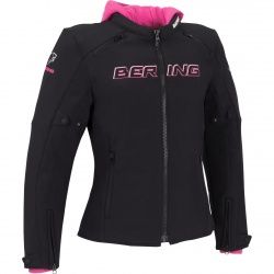 Blouson textile femme Bering Lady Jaap Evo noir/fushia