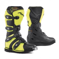 Bottes cross Forma COUGAR NOIR/JAUNE FLUO (enfants/femmes)