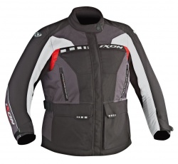 Veste textile femme Ixon CORSICA LADY-C noir/gris/rouge