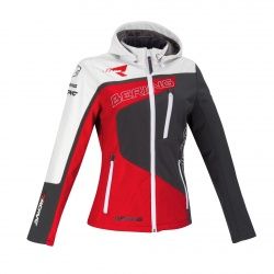 Veste femme softshell Bering Lady Racing gris/rouge/blanc