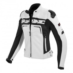 Blouson cuir femme Spidi EVORIDER LADY blanc