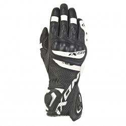 Gants été cuir femme Ixon RS Tempo Air noir/blanc