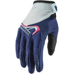 Gants cross femme Thor Spectrum ocean/rose