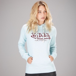 Sweat à capuche femme Von Dutch Donna bleu