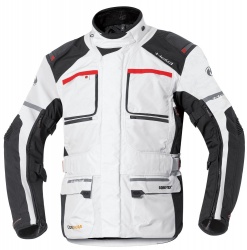 Veste textile femme Held CARESE II gris/rouge