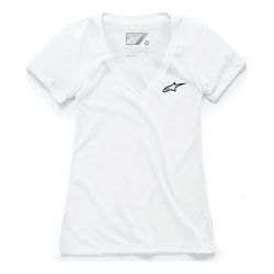 Tee-shirt femme Alpinestars Ageless Vneck blanc