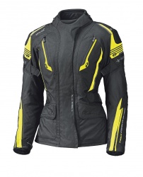 Veste textile femme Held CAPRINO noir/jaune fluo