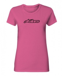 Tee shirt femme Alpinestars BLAZE rose