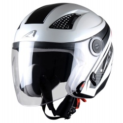 Casque Jet femme Astone Dj10 Graphic Exclusive Bel Air blanc/noir