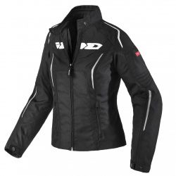 Blouson textile femme Spidi TRONIK TEX LADY noir/blanc