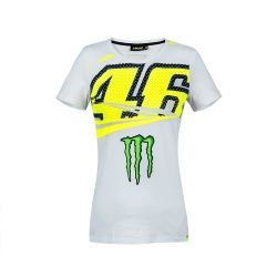 Tee shirt femme VR46 Valentino Rossi Monza Monster blanc 2018