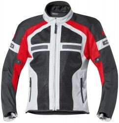 Blouson textile femme Held TROPIC II gris/rouge
