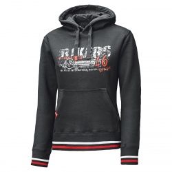 Sweat capuche femme Hoodie Bikers noir