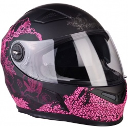 Casque intégral Lazer BAYAMO Pretty Girl noir/rose mat