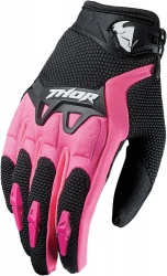 Gants cross femme Thor Spectrum noir/rose