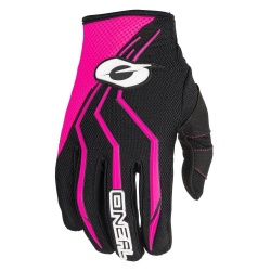 Gants cross femme O'Neal Element noir/rose