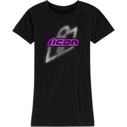 Tee-shirt femme Icon Sparkle slant noir
