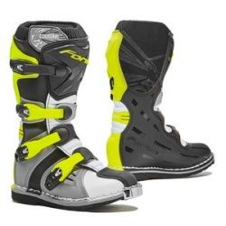 Bottes cross Forma COUGAR GRIS BLANC JAUNE FLUO ENFANT / FEMME