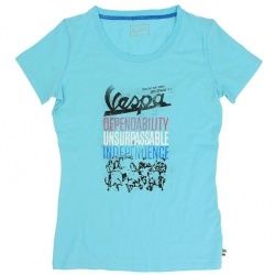 T-shirt femme Vespa Vintage Graphics bleu