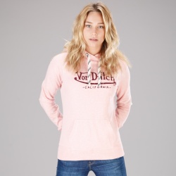 Sweat à capuche femme Von Dutch Donna rose