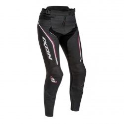 Pantalon cuir femme Ixon Trinity noir/blanc/fushia
