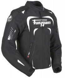 Blouson textile femme Furygan ADRIA noir/blanc