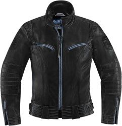 Blouson cuir femme Icon 1000 Fairlady noir