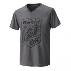 T-Shirt femme Held Be Heroic gris