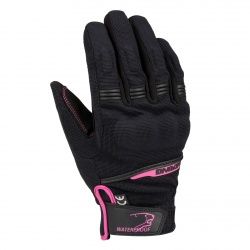 Gants textile femme Bering Lady Borneo noir/fuschia
