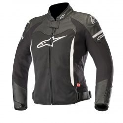 Blouson cuir/textile femme Alpinestars Stella SP X Air noir/blanc