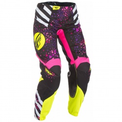 Pantalon cross Fly KINETIC YOUTH GIRLS - ROSE JAUNE FLUO -