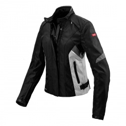 Veste textile femme Spidi FLASH H2OUT LADY noir/gris/blanc