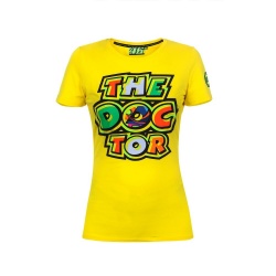 Tee shirt femme VR46 Valentino Rossi jaune 2017