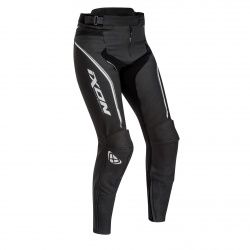 Pantalon cuir femme Ixon Trinity noir/blanc/gris