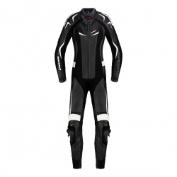 Combinaison 1 pièce femme Spidi TRACK WIND PRO LADY noir/blanc