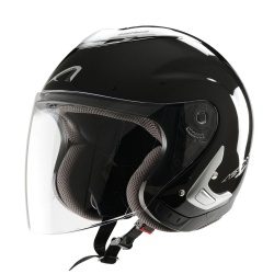 Casque Jet femme Astone Ks Mono Color noir métal