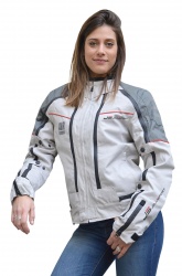 Blouson Textile Femme Jollisport Double J Gris