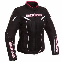 Blouson Bering LADY KWERK Noir/Blanc/Fuschia