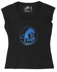 Tee shirt femme Furygan ELITE LADY MC noir/bleu métal