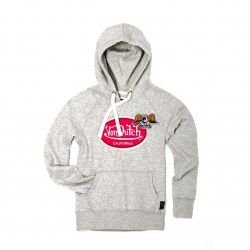 Sweat à capuche femme Von Dutch Aaron gris