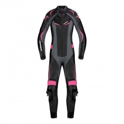 Combinaison 1 pièce femme Spidi TRACK WIND PRO LADY noir/fushia