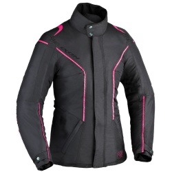 Veste textile femme Ixon COMTESSE noir/fushia