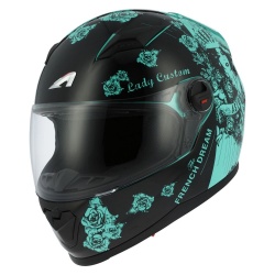 Casque intégral Astone GT2 Graphic LADY CUSTOM noir/vert