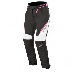 Pantalon textile femme Alpinestars Stella Raider Drystar noir/blanc/fuschia