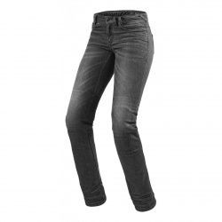 Jeans moto femme Rev'it Madison 2 Ladies longueur 32 (court) gris foncé délavé