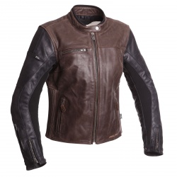 Blouson cuir femme Segura LADY NOVA marron/noir